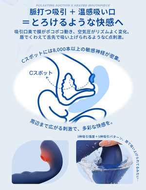 Toycod TaraS 青い吸うやつ 吸引クリ2点責めバイブ|ラブグッズ（副本）
